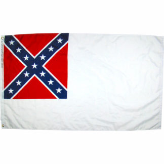 2nd national confederate flag of the CSA 3x5 feet outdoor flag