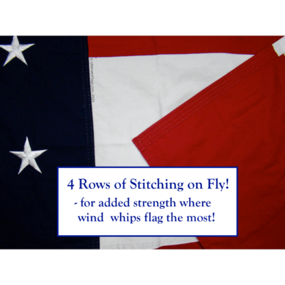Robert E. Lee Headquarters Flag Fly Stitching
