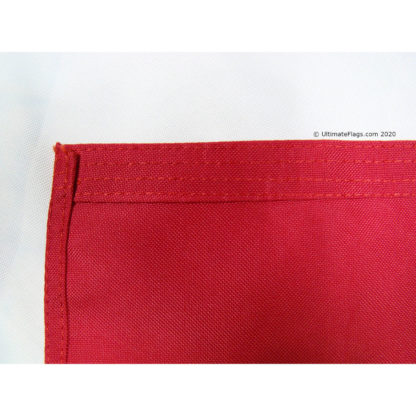 4 rows of stitching on fly
