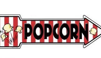 vintage sign for sale popcorn