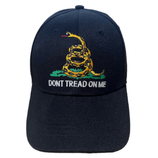 black gadsden cap yellow snake embroidered cap for sale