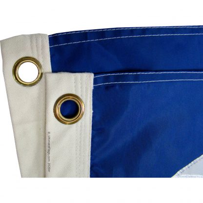 brass grommets for easy attachment to flag pole