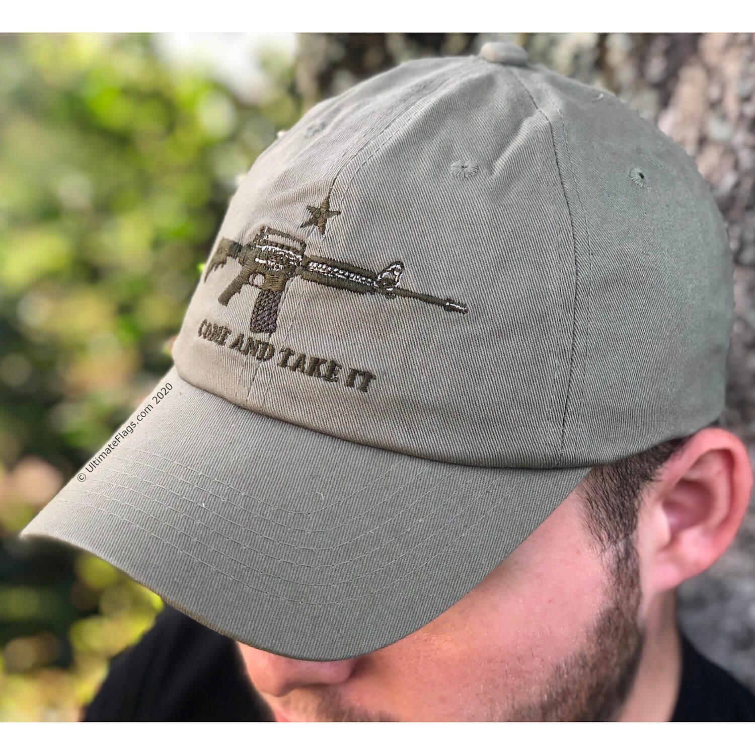 buy come and take it gun cap olive green