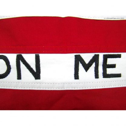embroidery on first navy jack stripes flag