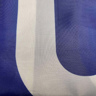 closeup of custom nylon trump flag