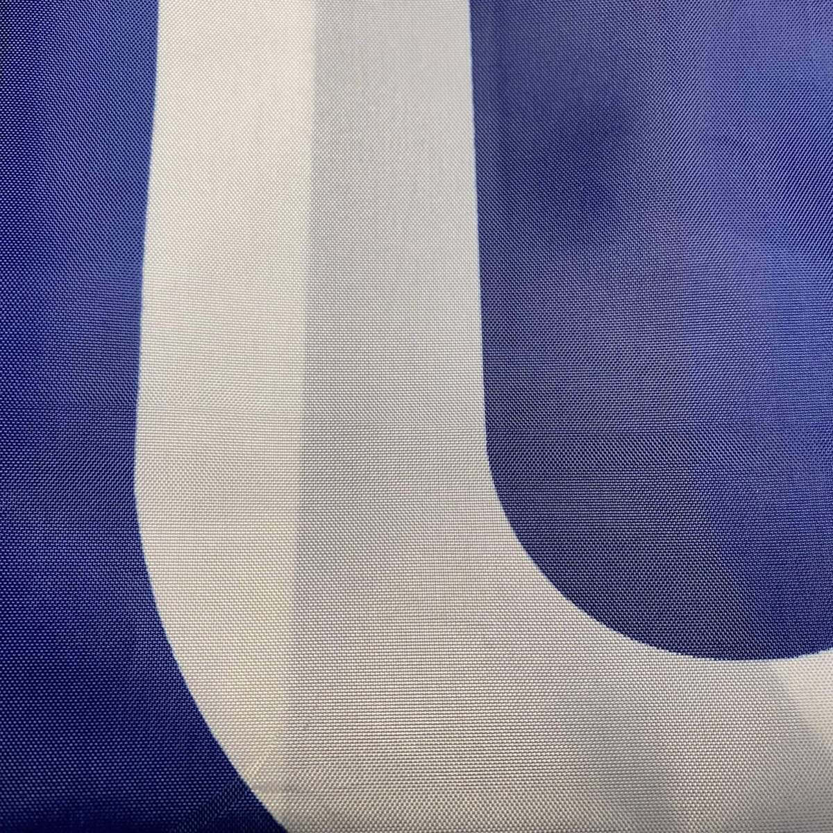 closeup of custom nylon trump flag