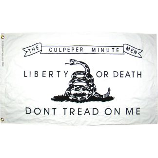 white liberty or death culpeper minutement flags for sale