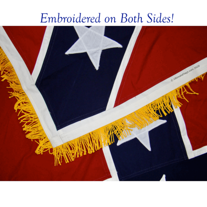 embroidered on both sides - beautiful artillery battle flag