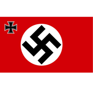 marine jack of germany flag with iron cross