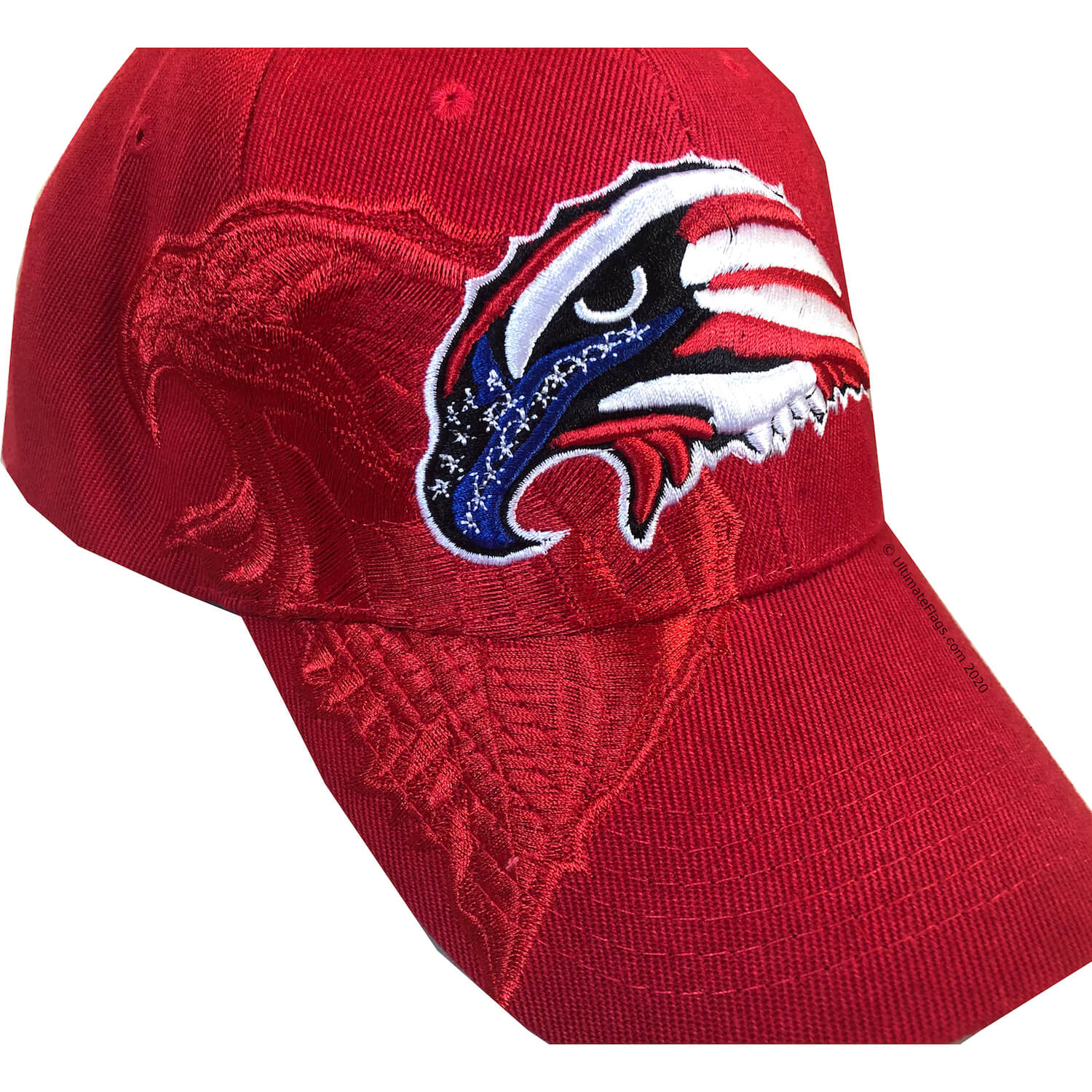 patriotic ballcap for sale embroidered eagle red whit blue