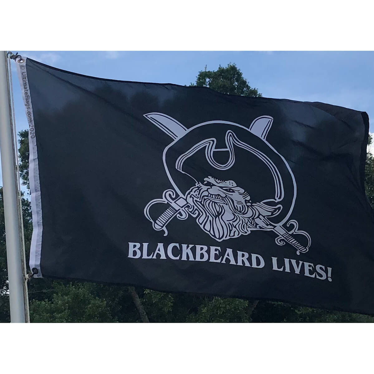 Blackbeard Lives Pirate Flag 3 X 5 ft. Standard - Image 2