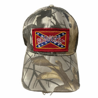rebel redneck camo cap distressed