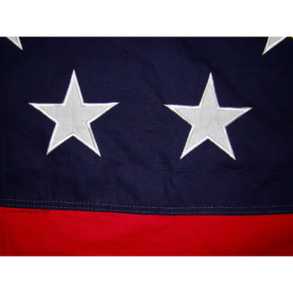 appliqued stars on 7 star 1st national flag
