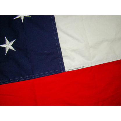 beautiful stitching throughout 1st national flag of confederacy