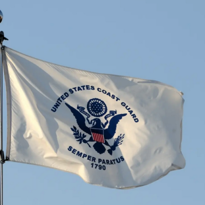 Coast Guard Flag USCG Flags for Sale Double Sided Double Nylon Embroidered 3 x 5 ft.