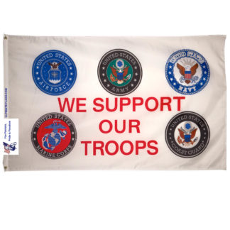 we support our troops flag - outdoor military flags for sale