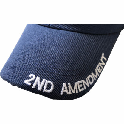 2nd Amendment Skull America's Original Homeland Security Cap / Hat / Ballcap - Blue - Image 3