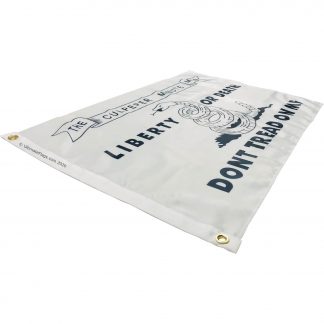 liberty or death dont tread on me flag white