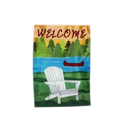 Welcome Lakehouse Vacation Home Canoe Lake Garden Flag