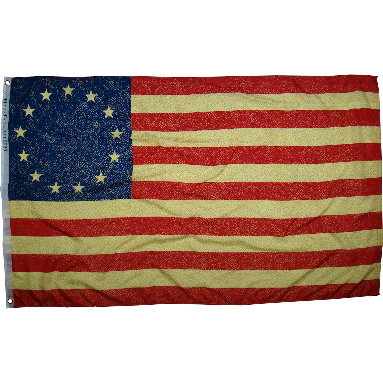 13 star usa flag vintage antiqued weathered flags for sale by Ultimate Flags