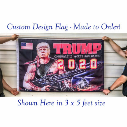usa made trump bazooka flag / funny trump flag rpg for sale