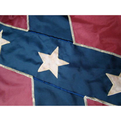 Vintage Rebel Flag - Confederate Battle Flag -  Nylon Embroidered Outdoor Flags - 3 x 5 ft. Antiqued - Image 2
