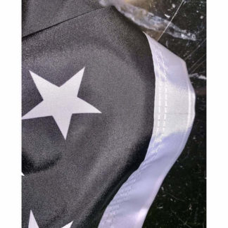 thin blue line flag aka police flag in closeup 3x5 printed