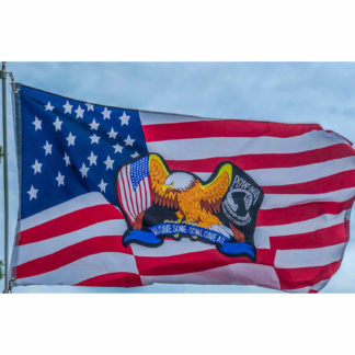 usa eagle pow mia on American flag