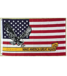 American Eagle Make America Great Again flags