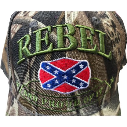 Rebel and Proud of It Camo Cap - Image 2