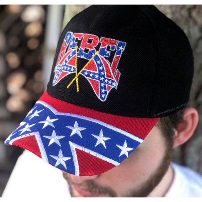 Rebel Battle Flags on Cap / Hat / Ballcap for sale - Image 5