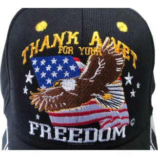 patriotic veteran hat for sale freedom thank a vet