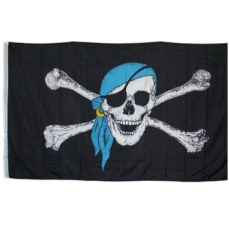 buy pirate flag with blue hat