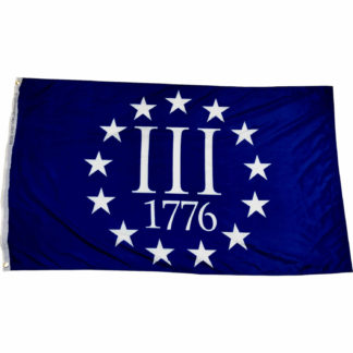 III flag 1776 blue