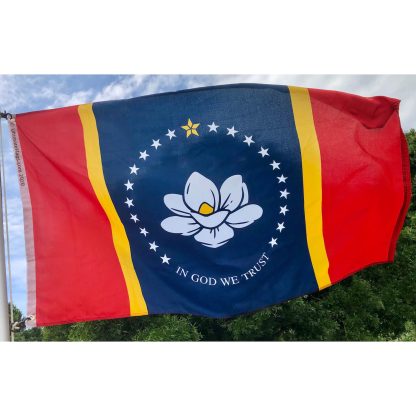 State of Mississippi -New MS Flag - 3x5 Nylon Embroidered