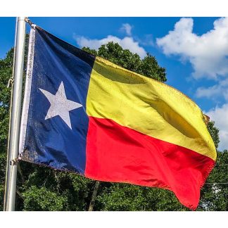 texas flag with tea stained vintage look to it