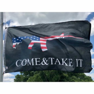come & take it usa rifle flag