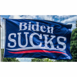 biden sucks flag