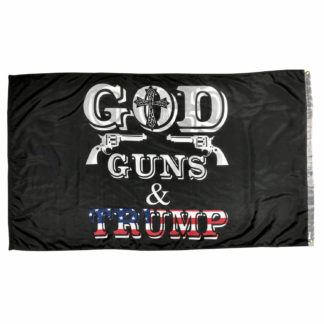 god guns and trump flag for sale outdoor double sided 3x5 feet