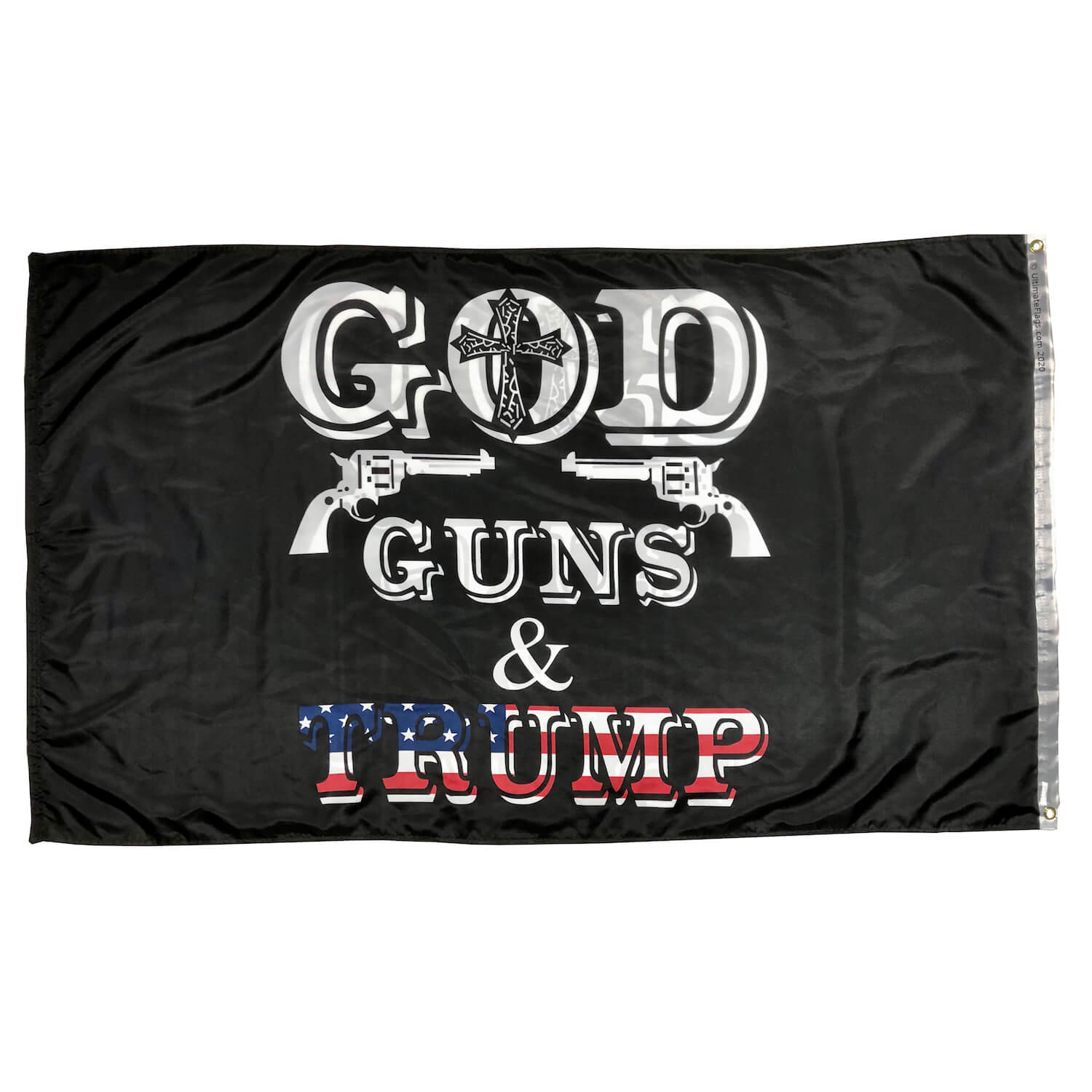 god guns and trump flag for sale outdoor double sided 3x5 feet