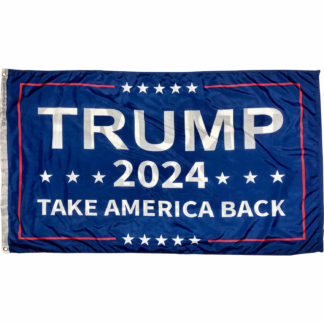 trump 2024 flag take america back blue