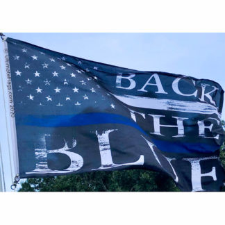 police flag back the blue