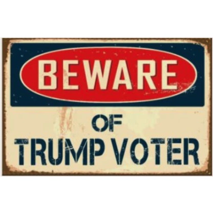 beware of trump voter flag