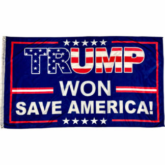 trump won save america flag usa colors for sale
