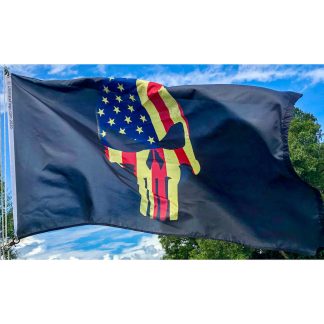 buy punisher flag distressed look vintage