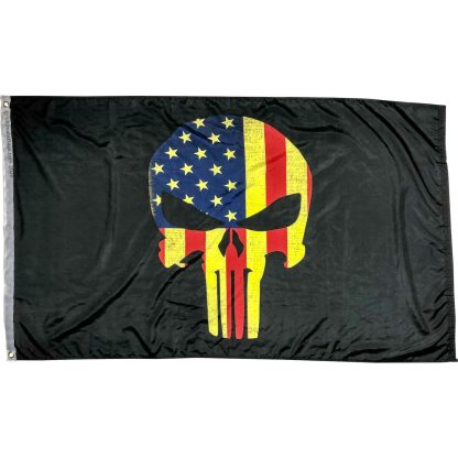 Vintage USA Punisher Flag / Weathered American Skull Flags for sale 3 X 5 ft. Standard - Image 2