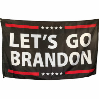 let's go brandon flag red white black w/ stars