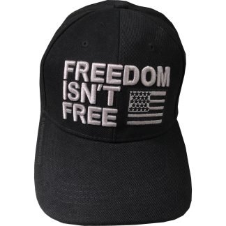 buy patriotic ballcap freedom isn't free black