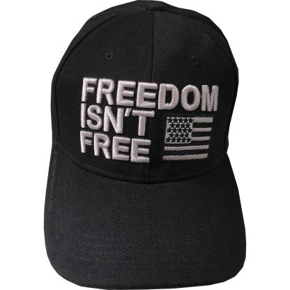buy patriotic ballcap freedom isn't free black