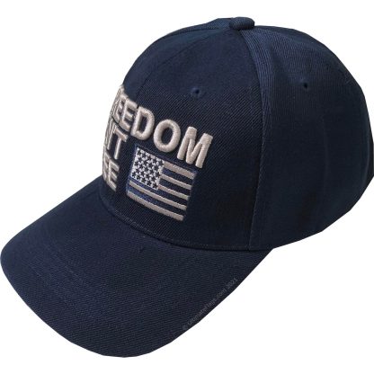 freedom isnt free cap for sale navy blue side view